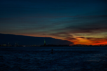 Sunset over Liberty 