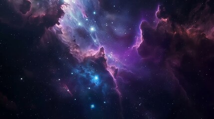 purple space crossing the universe