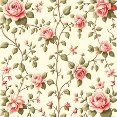 seamless pattern with flowers