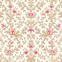 Fototapeta premium seamless pattern with flowers