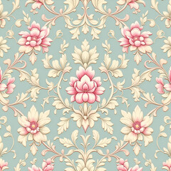 seamless pattern with flowers