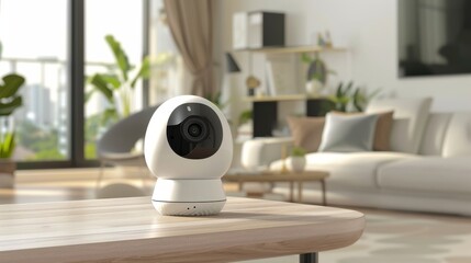 Sleek Home Security Camera System with Modern Design