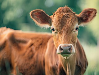 cow isolated on abstract background