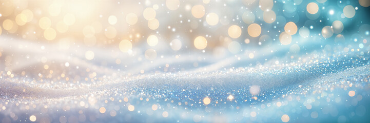 Blurred background with a gradient of colors, predominantly blue and yellow, giving it a dreamy or artistic feel.