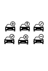icon variation of car choices for application. automotive choices