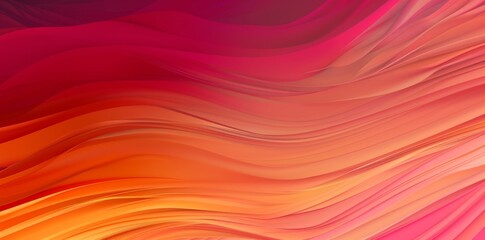Abstract Gradient Waves in Warm Tones