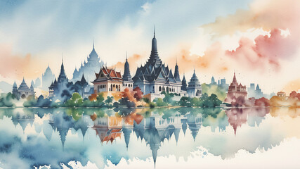 thailand travel famous landmark.stock photo style.