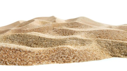 pile of sand on white