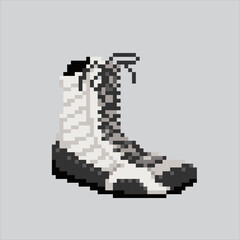 Obraz premium Pixel art illustration Boxing Shoes. Pixelated Boxing Shoes. Boxing Shoes icon pixelated for the pixel art game and icon for website and video game. old school retro.