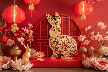 Chinese New Year Rabbit Decoration