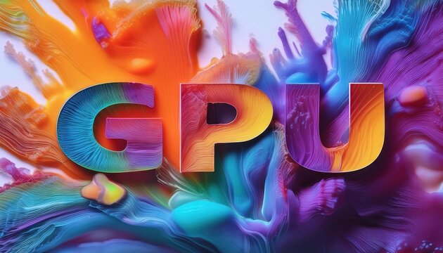 Vibrant Abstract Background Featuring GPU Design