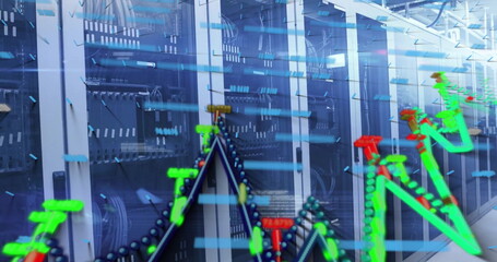 Image of data processing over computer servers