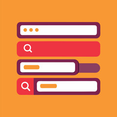 Fototapeta premium set of buttons. design elements search 