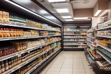 interior of a supermarket