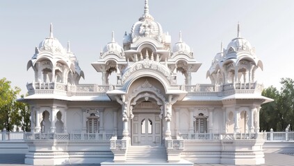 Fototapeta premium Magnificent White Marble Temple