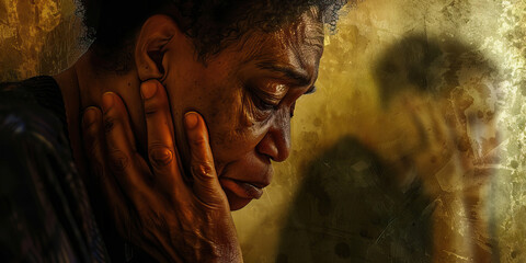 The Weight of Loss: A somber room, filled with the heaviness of grief, as family and friends try to find some measure of peace.