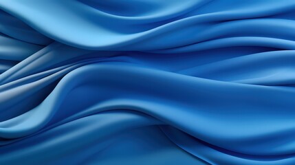 Obraz premium Serenity in Motion: A Captivating Play of Blue Waves
