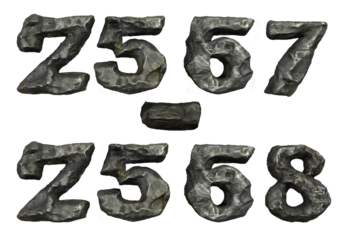 Stone shape numbers 2567-2568