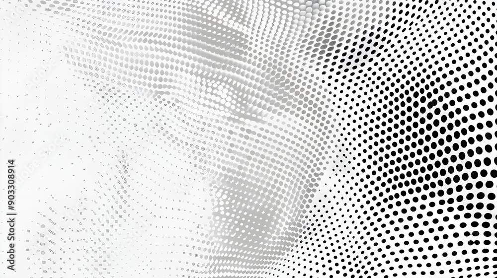 Wall mural a contemporary gray and white halftone background. concept for online layout, poster, and banner dec