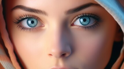 Naklejka premium close up portrait of woman