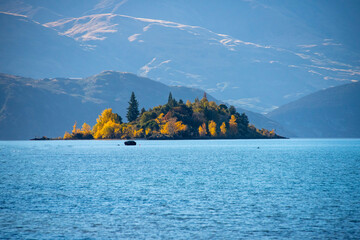 Ruby Island on Lake Wanaka - New Zealand