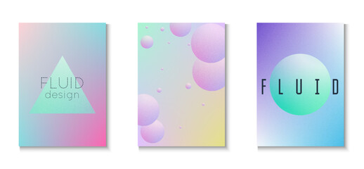 3d Poster. Noise Abstract Background. Vibrant Elements. Violet Texture Holographic Set. Fluorescent Space Collection. Elegant Placard. Minimal Shape. Pink 3d Poster