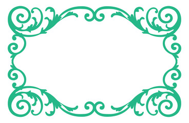 Fashionable frame. Design template. A set of gorgeous foreheads.
