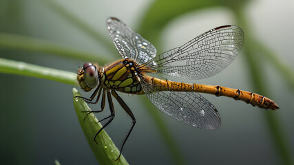 close up of a dragonfly