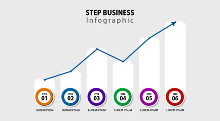 Modern business style options banner. Can be used for workflow layout, diagram, number options, step up options, web design. Presentation business infographic template colorful design