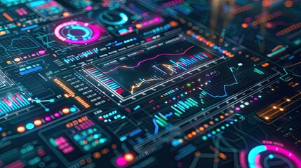 Obraz premium Stock Market and Forex Trading Graph Background with Financial Data