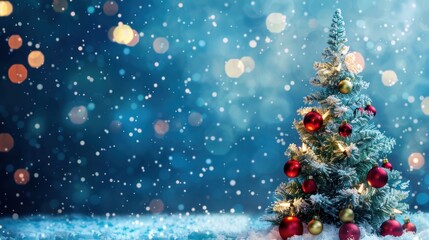 Obraz premium Festive Christmas Tree