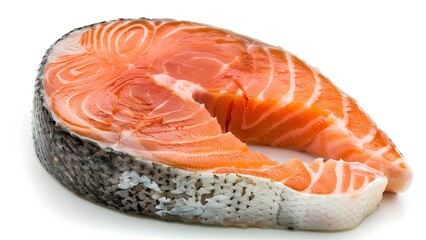 Salmon isolate on white background