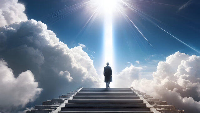 Stairway to heaven. 1 Peter 1:4: To an inheritance that is imperishable, undefiled, and unfading, kept in heaven for you.