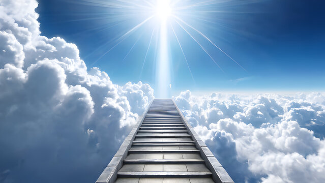 Stairway to heaven. 1 Peter 1:4: To an inheritance that is imperishable, undefiled, and unfading, kept in heaven for you.