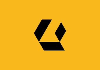 monogram logo letter Q and C featuring a foot symbol neatly packed in negative space area