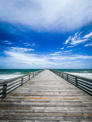 Obraz premium Empty Boardwalk Ocean View