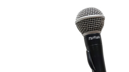 Fototapeta premium Microphone on transparent background