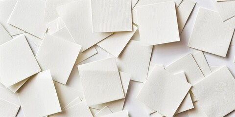 A collection of white envelopes stacked on a table, ideal for business or personal use