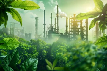 Eco-friendly industry to improve the environment, with low ozone content in the air.