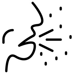 cough icon vector