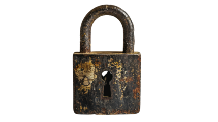 Padlock on transparent background