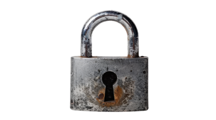 Padlock on transparent background