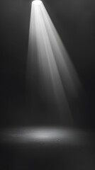 A dark background with a spotlight in a minimalist style