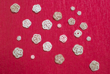 水引細工を用いた和風背景