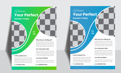 contemporary business flyer template for use in businesses