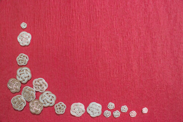 水引細工を用いた和風背景