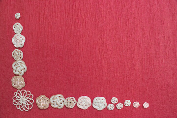 水引細工を用いた和風背景