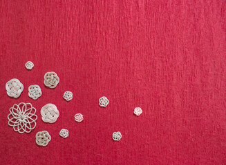 水引細工を用いた和風背景