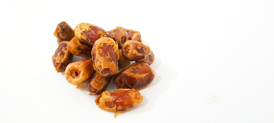 date fruit isolated on white background