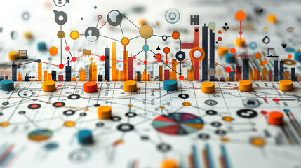 Obraz premium Business Background and symbol. illustration.